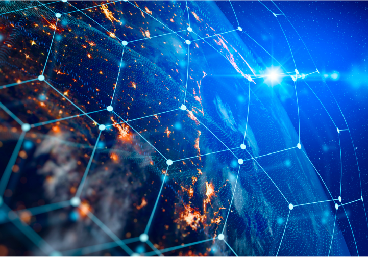 A computer chip on a motherboard, with a lock on it