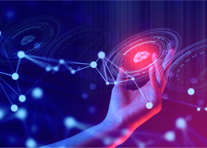 A person using a trading app on their tablet